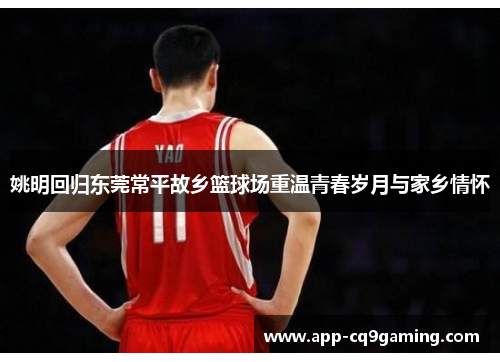 姚明回归东莞常平故乡篮球场重温青春岁月与家乡情怀